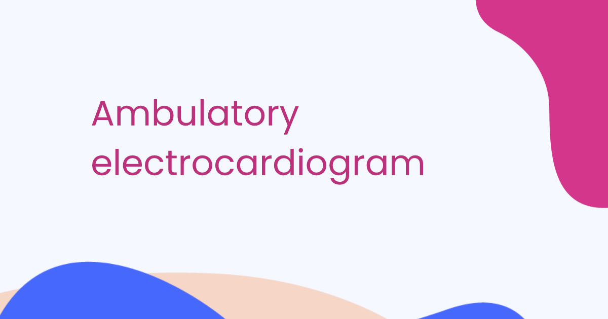 Ambulatory electrocardiogram