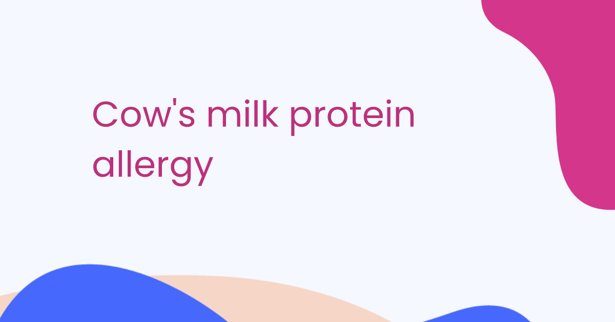 Cow's milk protein allergy