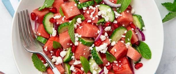 Watermelon and feta salad